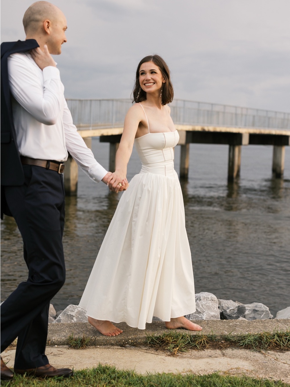 Ysabella White Cotton Maxi Sundress